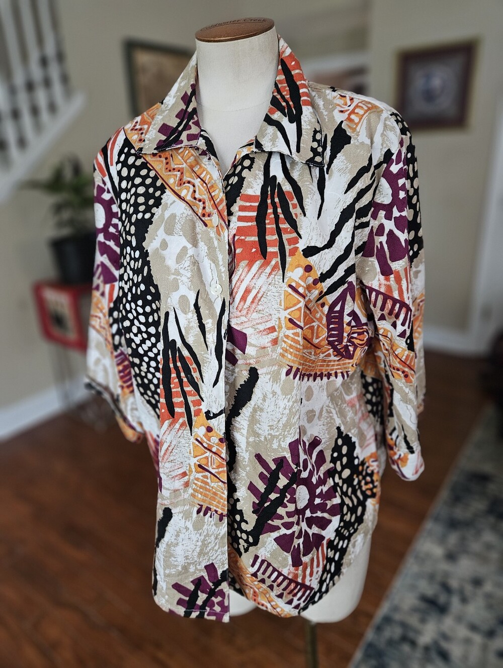 Kim Rogers Abstract Repack Tropical Top 16P